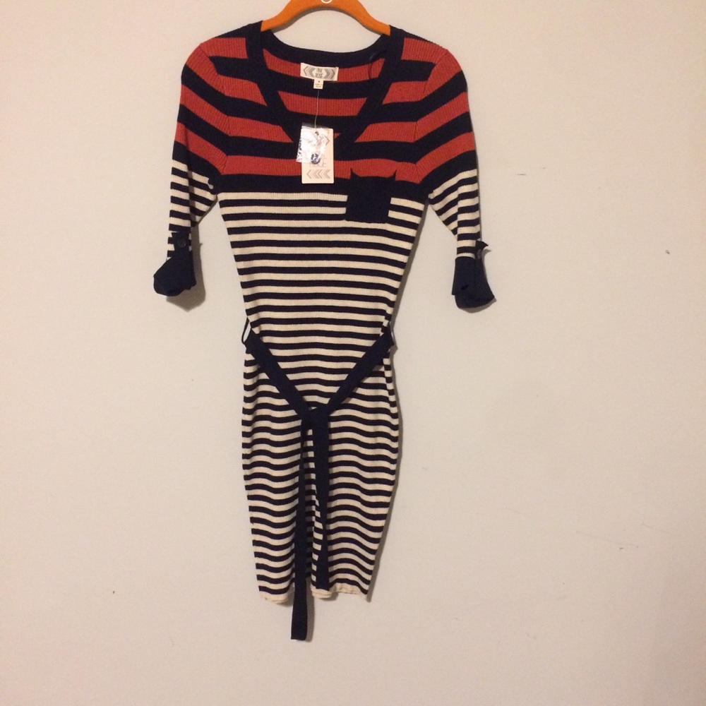 Striped Sweater Dress